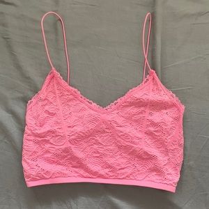 zara pink floral tank